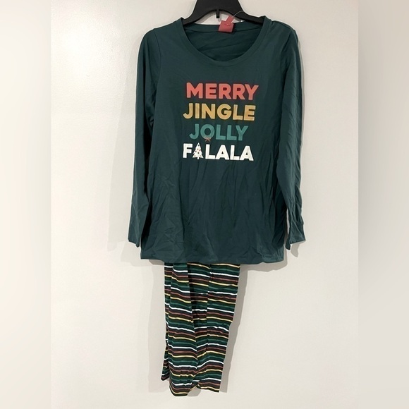 Family Pajamas Matching Womens Merry Jingle Mix It Family Pajama Set M - Picture 8 of 10